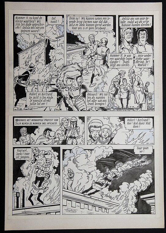 Willy Vandersteen, Robert en Bertrand 4 - De levende brug - Comic Strip