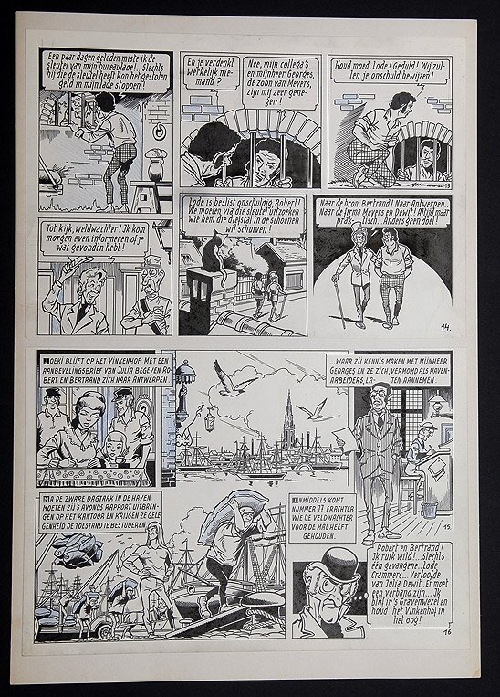 Willy Vandersteen, Robert en Bertrand 4 - De levende brug - Comic Strip