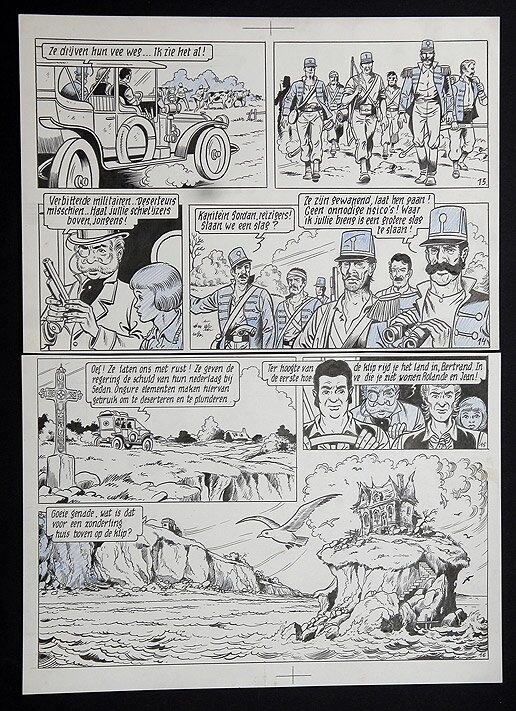 Willy Vandersteen, Robert en Bertrand 43 - Het stervende huis - Planche originale