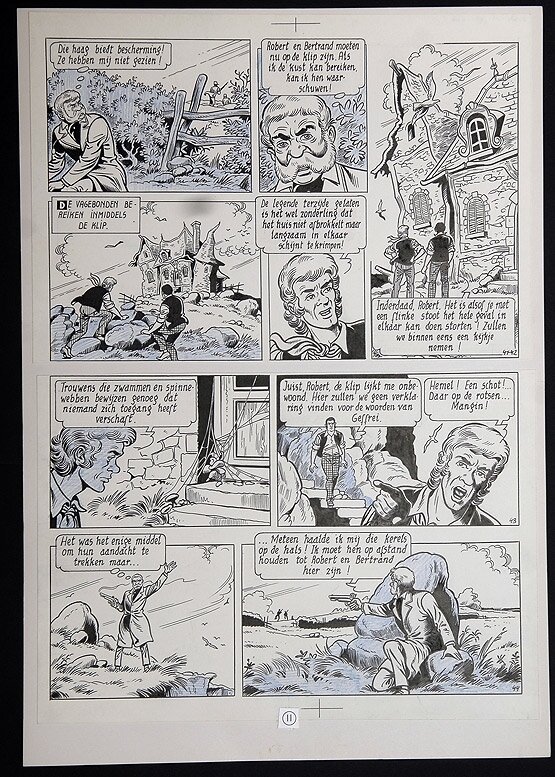 Willy Vandersteen, Robert en Bertrand 43 - Het stervende huis - Planche originale