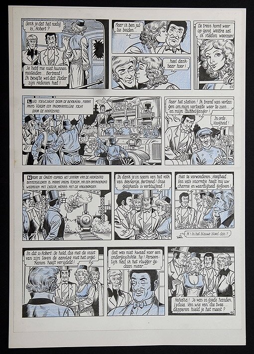 Willy Vandersteen, Robert en Bertrand 45 - Drama in de Orient-Express - Comic Strip