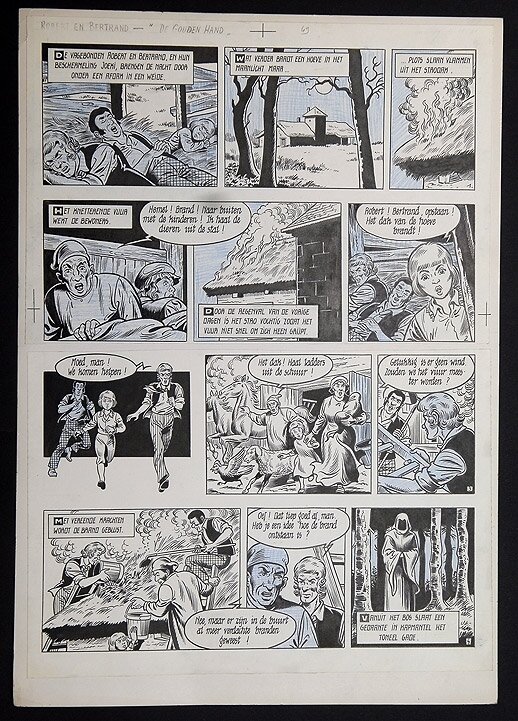 Willy Vandersteen, Robert en Bertrand 49 - De gouden hand - Comic Strip