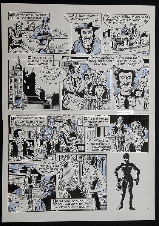 Willy Vandersteen, Robert en Bertrand 65 - De hotelrat - Planche originale