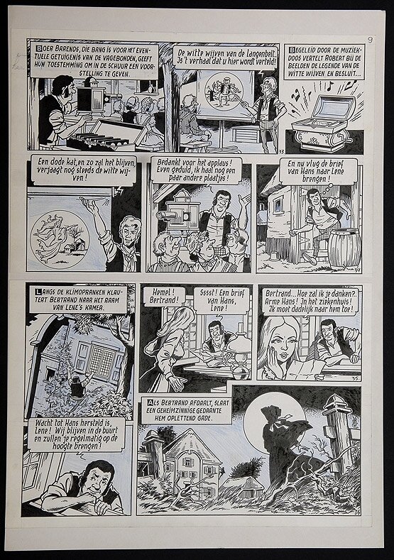 Willy Vandersteen, Robert en Bertrand 7 - De toverlantaarn - Planche originale
