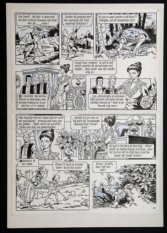 Willy Vandersteen, Robert en Bertrand 8 - De weerwolf - Comic Strip
