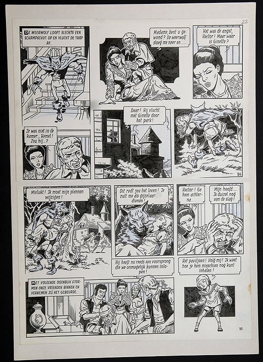 Willy Vandersteen, Robert en Bertrand 8 - De weerwolf - Comic Strip