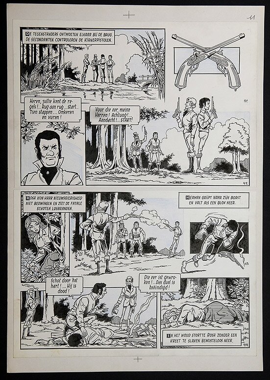 Willy Vandersteen, Robert en Bertrand 9 - Het zilveren raadsel - Comic Strip
