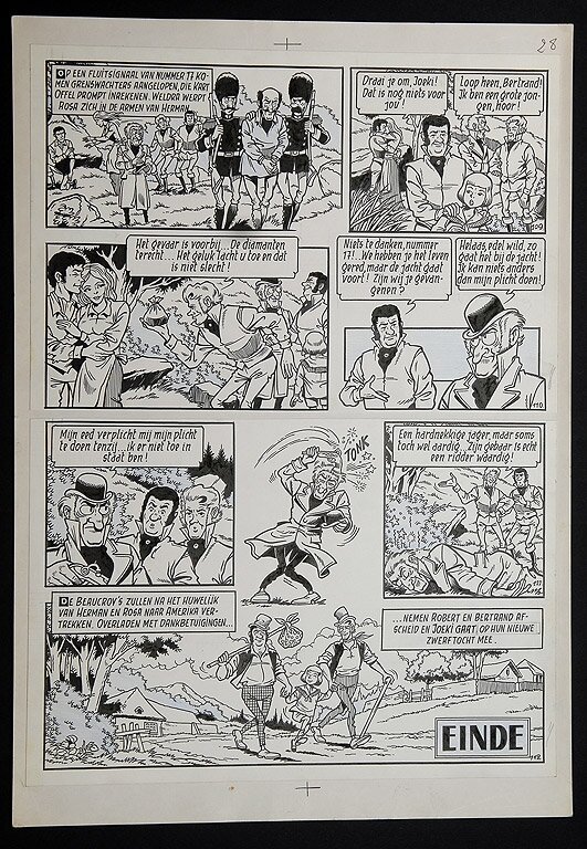 Willy Vandersteen, Robert en Bertrand 9 - Het zilveren raadsel - Comic Strip