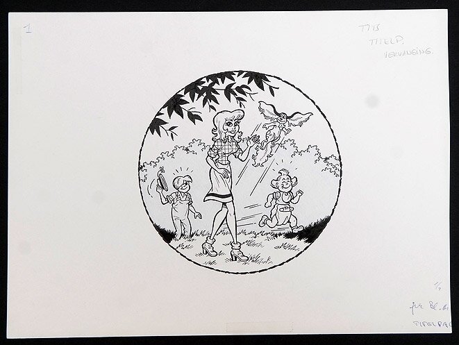 Tits par Willy Vandersteen - Couverture originale