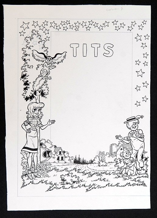 Tits achterkaft par Willy Vandersteen - Couverture originale