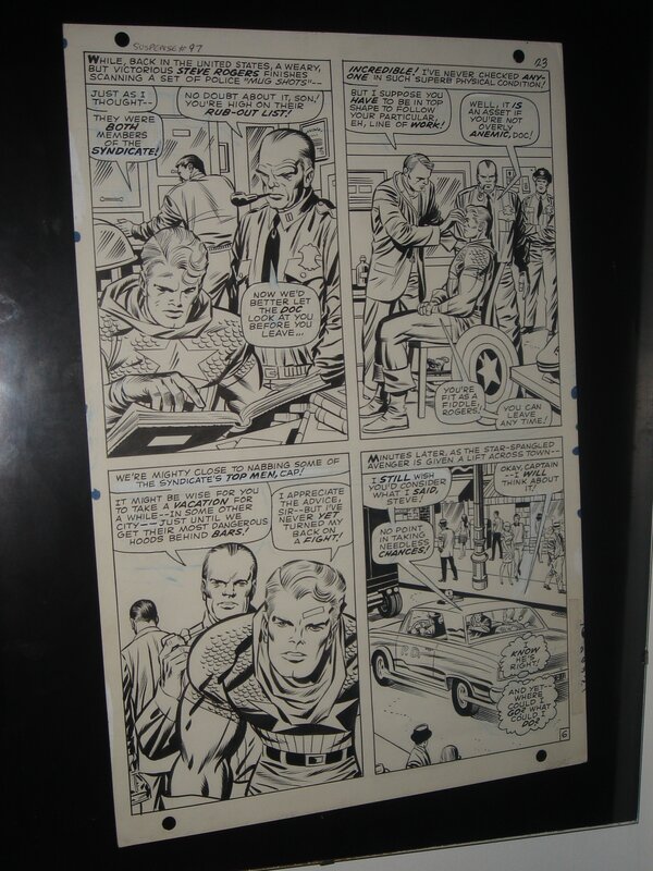 Jack Kirby, Joe Sinnott, Stan Lee, Captain America - TALES OF SUSPENSE - Planche originale