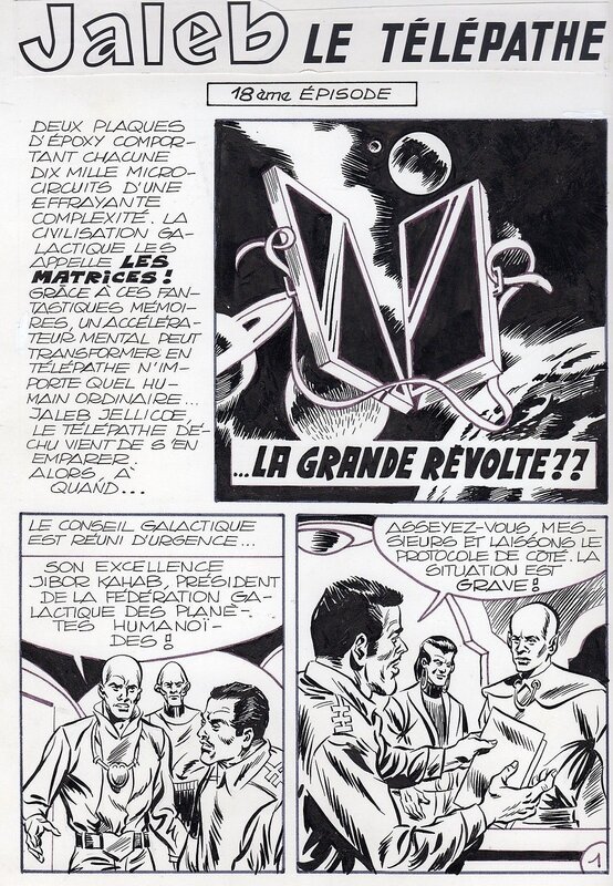 Yves Chantereau, La grande révolte - Jaleb le télépathe épisode 18, Futura n°18 (Lug) - Comic Strip