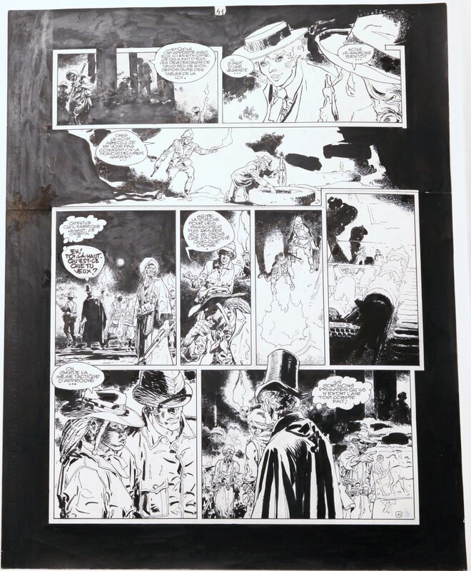 Antonio Parras, Erik Juszezak, Evelyne Tran-Lê, Le méridien des brumes tome 2 page 41 ...la suite - Planche originale