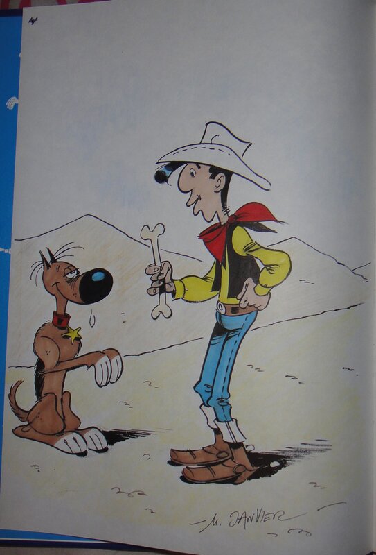 Lucky luke par Michel Janvier - Dédicace