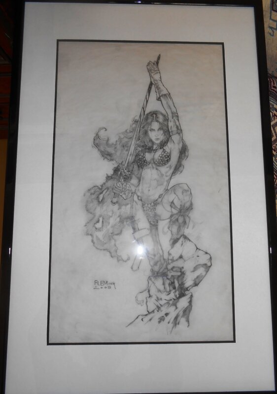 Red Sonja par Tom Fleming - Illustration originale