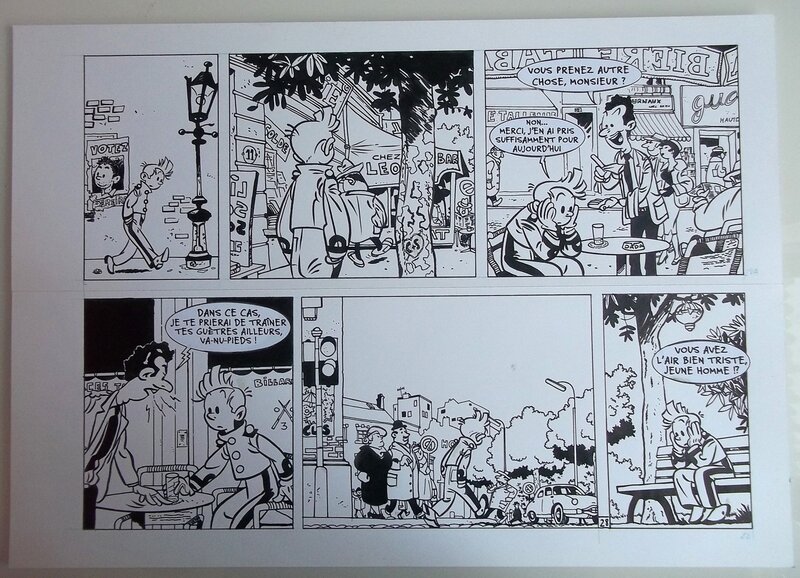 Spirou Pirates par Sergueï - Planche originale