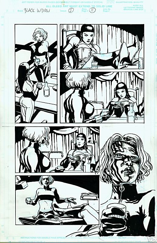Igor Kordey, Black Widow. Number 2. Page 11. - Planche originale