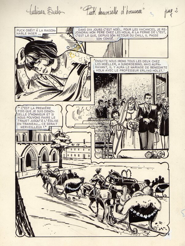 Juliana Buch, Puck demoiselle d'honneur - Planche 2, Clapotis n°60, Aredit - Comic Strip