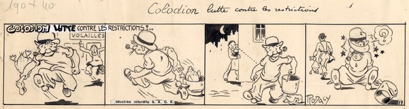 Rodaly -les aventures de Colodion (Jumbo, 1942) - Planche originale