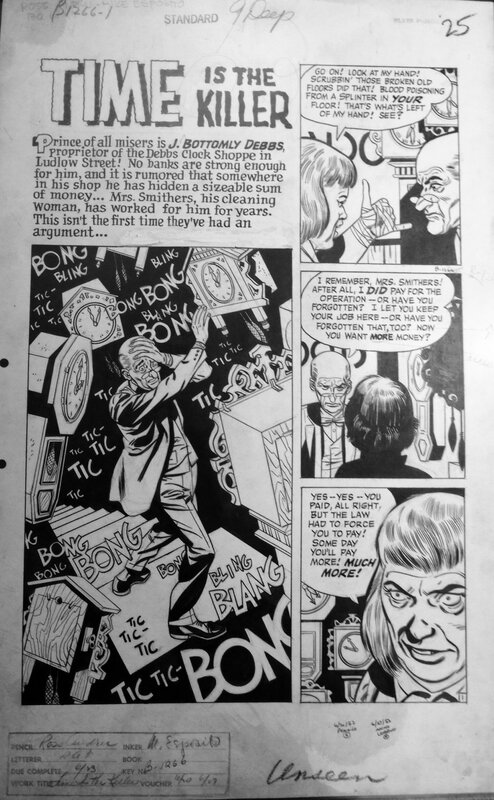 Ross Andru, Mike Esposito, The Unseen #7 ( Full Story-7pages ) - Planche originale