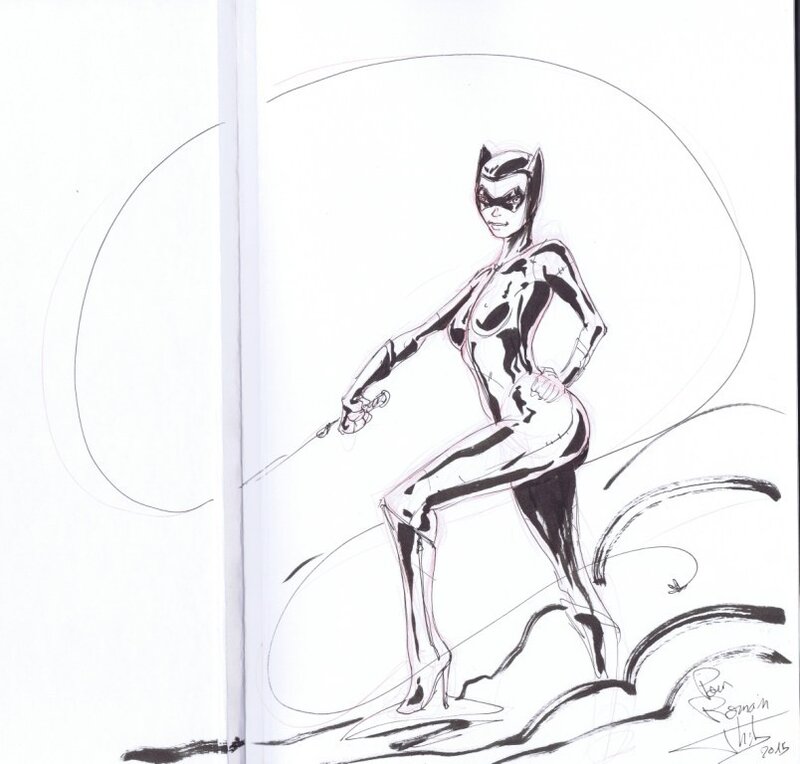 Catwoman par Thibault Colon de Franciosi - Dédicace