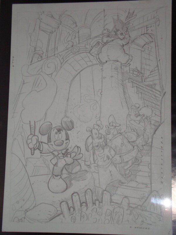 Mickey MOUSE par Corrado Mastantuono - Illustration originale