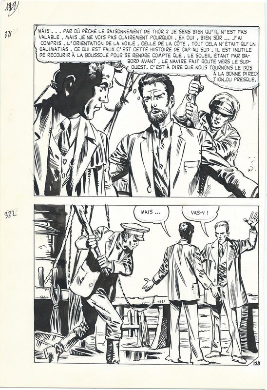Leopoldo Ortiz, Planche originale des Eaux Noires, publiée dans Hallucinations, Editions Aredit - Comic Strip