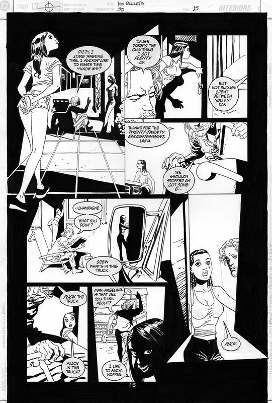 100 Bullets #30 p15 par Eduardo Risso - Planche originale