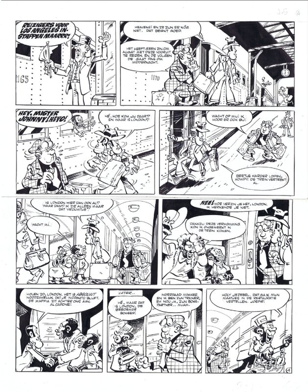 Dino Attanasio, Johnny GoodBye Planche 14 - Comic Strip