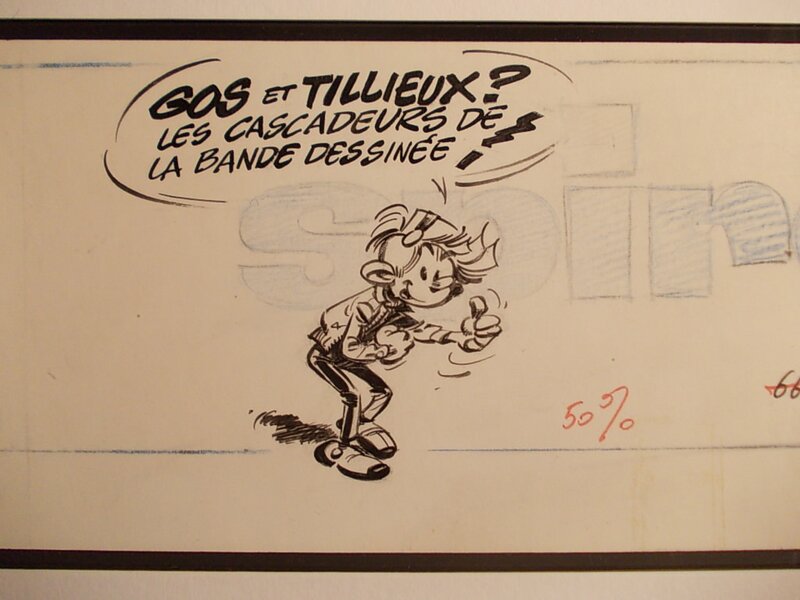 Spirou, 1970. by André Franquin - Original Illustration