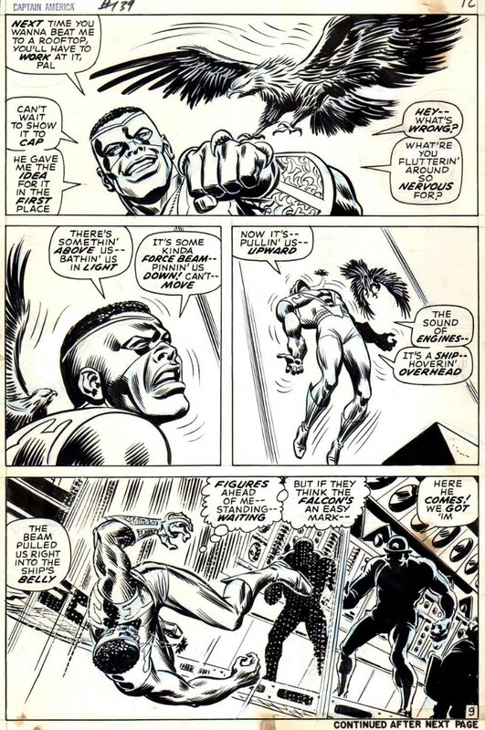 John Romita, Captain AMERICA 139 p9 - Comic Strip