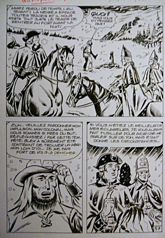André Amouriq, Blek le roc - Le loup sacré, planche 37, Kiwi n° 335 (Lug) - Comic Strip