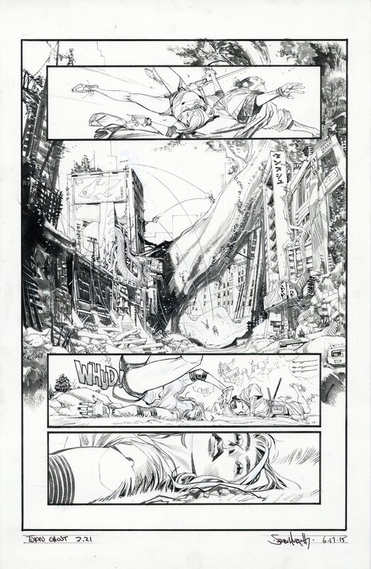 Tokyo Ghost #02 p21 par Sean Murphy - Planche originale