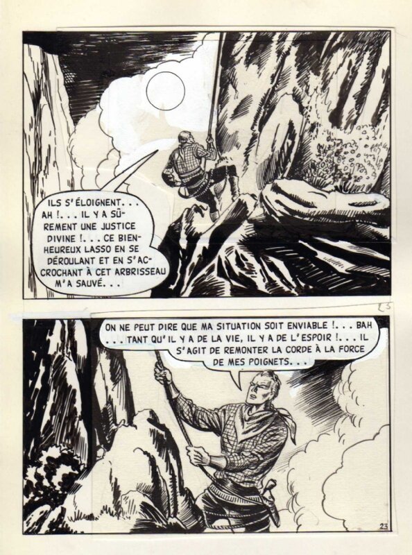 Robert Dansler, Bob Dan, Planche d'une histoire non identifiée - Publication inconnue - Comic Strip