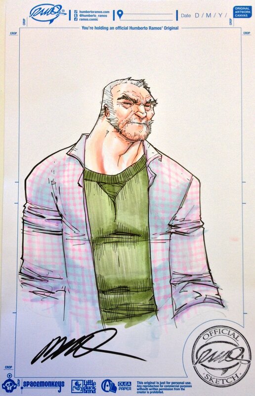 Old man Logan by Humberto Ramos - Sketch