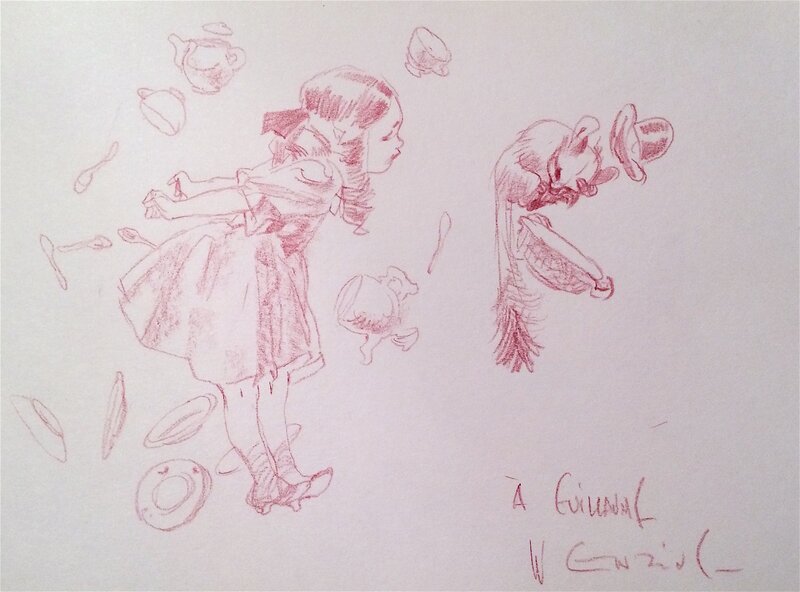 Alice in Wonderland par Claire Wendling - Dédicace