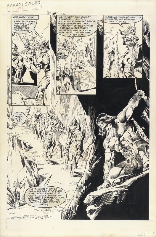 Pablo Marcos, Savage Sword of Conan #103 - PL 15 - Comic Strip