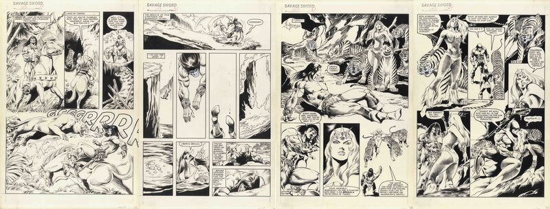 Pablo Marcos, Savage Sword of Conan #103 - PL 19-21-43-44 - Comic Strip