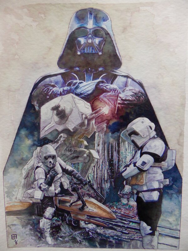 Return of the Jedi by Fabrice Le Hénanff - Original Illustration