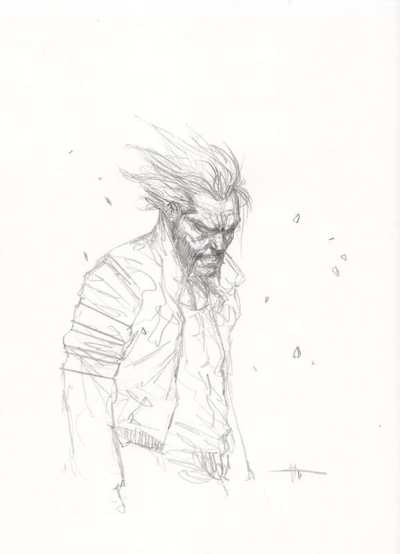 Sketch Wolverine Dell'otto - Œuvre originale