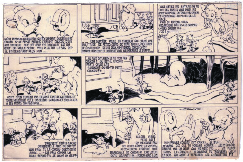 Edmond-François Calvo, Cricri, souris d'appartement - Comic Strip