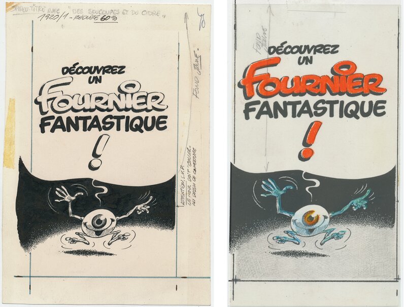 André Franquin, Cul-De-Lampe Spirou 1920 - Original Illustration