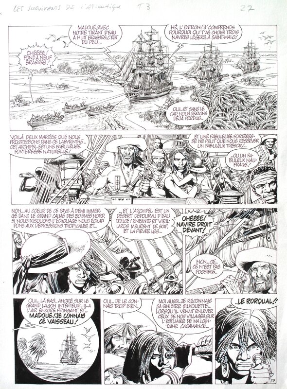 Jean-Yves Mitton, Chantal Chéret, Survivants de l'Atlantique 03 ( L'île de la liberté ) - Comic Strip