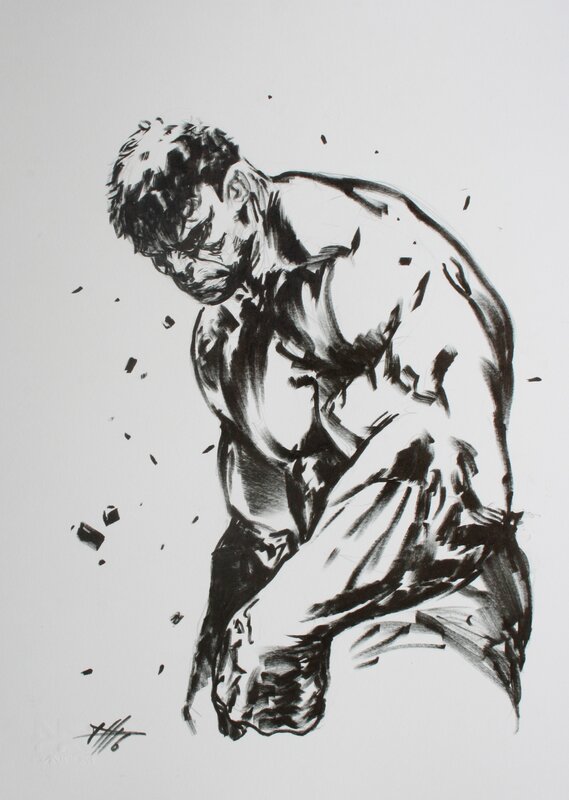 Hulk par Gabriele Dell'Otto - Illustration originale