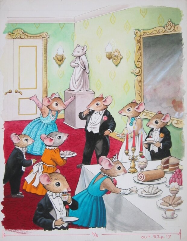 Philip Mendoza, Once upon a time : Stephanie gives a party - Illustration originale