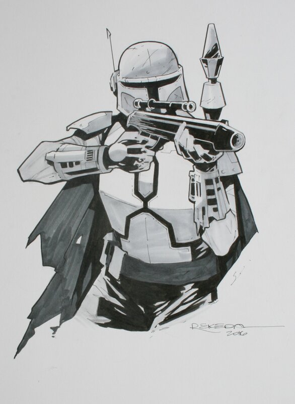 Bobba Fett by Rahsan Ekedal - Original Illustration