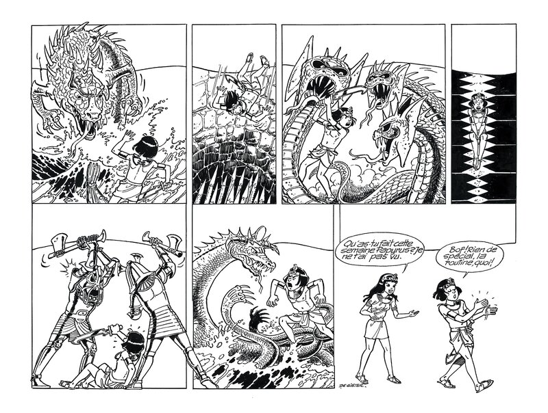 Lucien De Gieter, La ROUTINE - PAPYRUS - Comic Strip