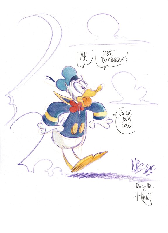 Nicolas Kéramidas, Lewis Trondheim, Brigitte Findakly, Dédicace - Mickey's Craziest Adventures (15-04-2016) - Sketch