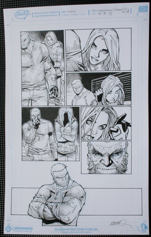 X Traordinary X Men par Humberto Ramos - Planche originale