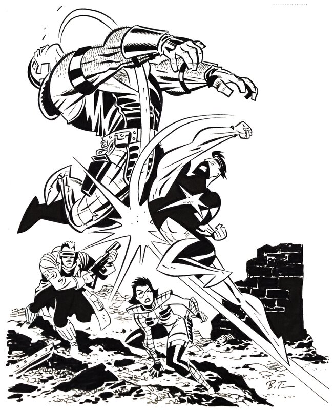 Wildstar par Bruce Timm - Illustration originale